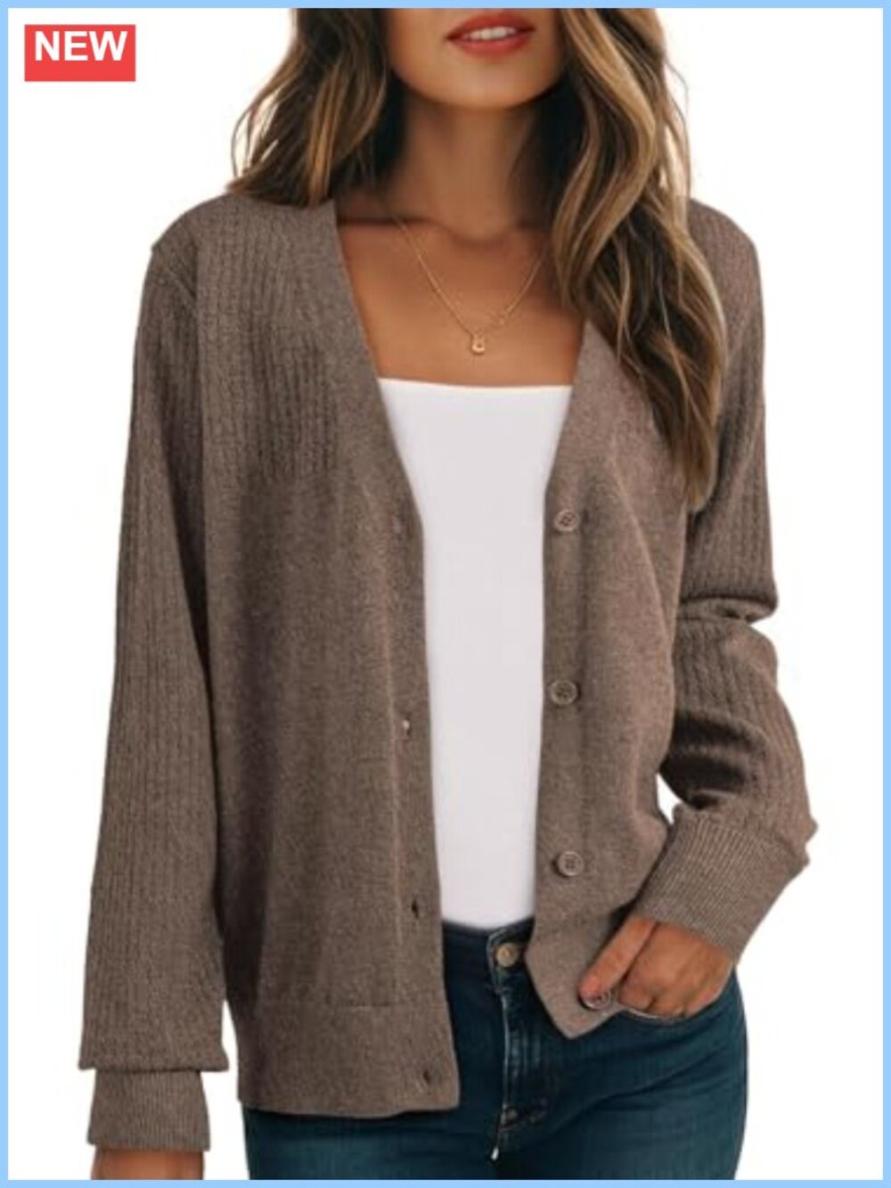 Wool Blend Cardigan Button Down Knit Hollow Out Loose Fit Women Sweater